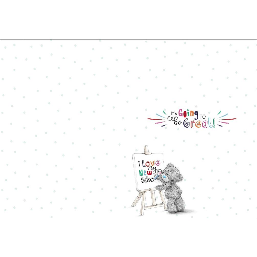 1st Day at School Me to You Bear Good Luck Card Extra Image 1